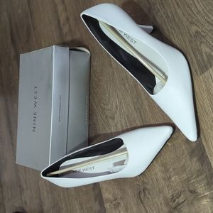 Brand New Nine West White Heels